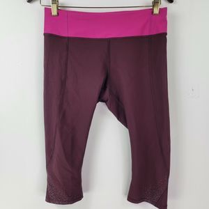 Lululemon Leggings yoga running Womens Size 8  Plum Pink